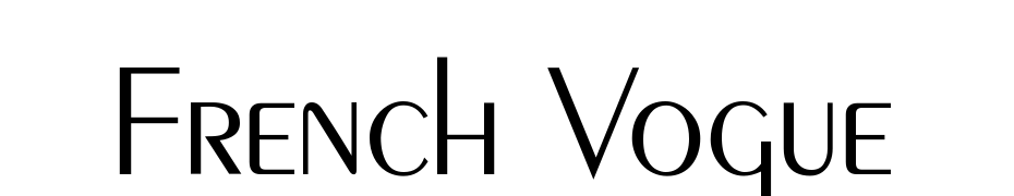 French Vogue Font Download Free